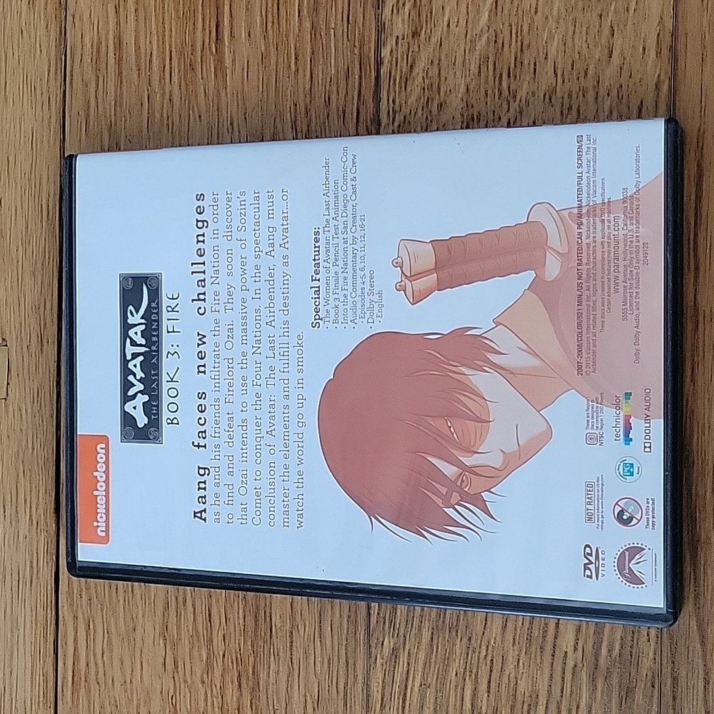 Avatar the Last Airbender Book: 3 Fire DVD - Picture 2 of 6